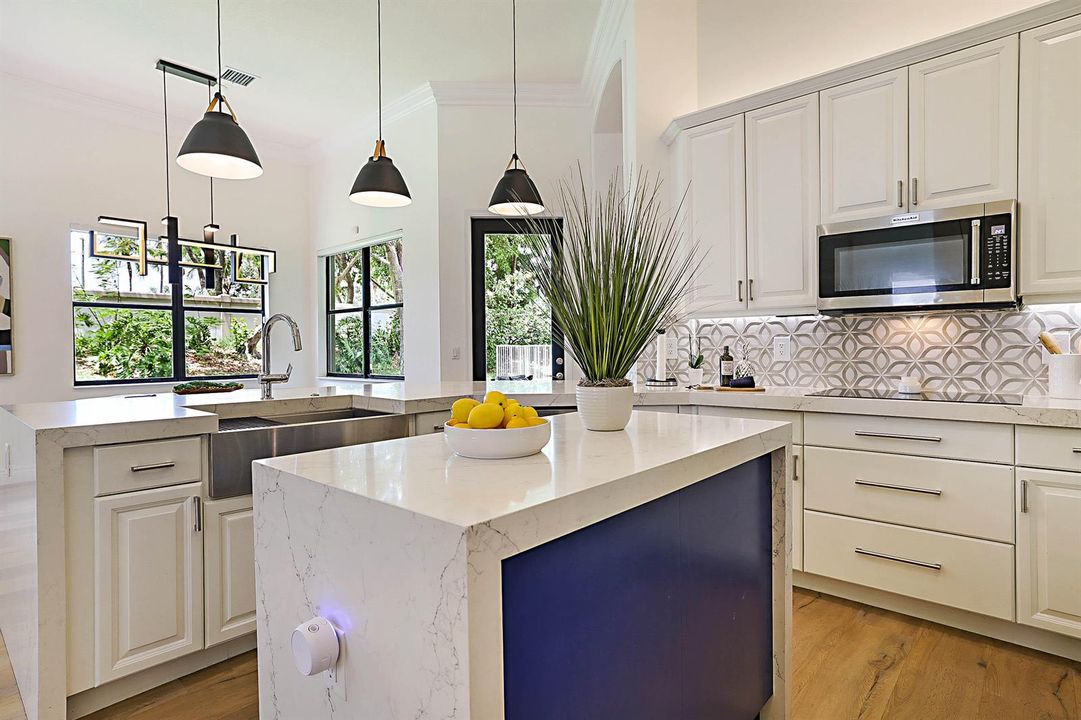 Quartz Kitchen Island