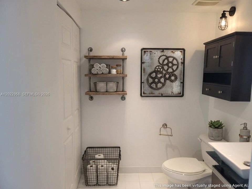 Half Bathroom Staged
