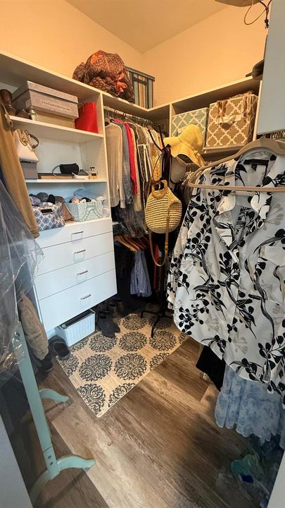 Primary closet