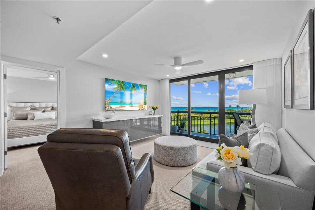 Living Room Overlooking Balcony