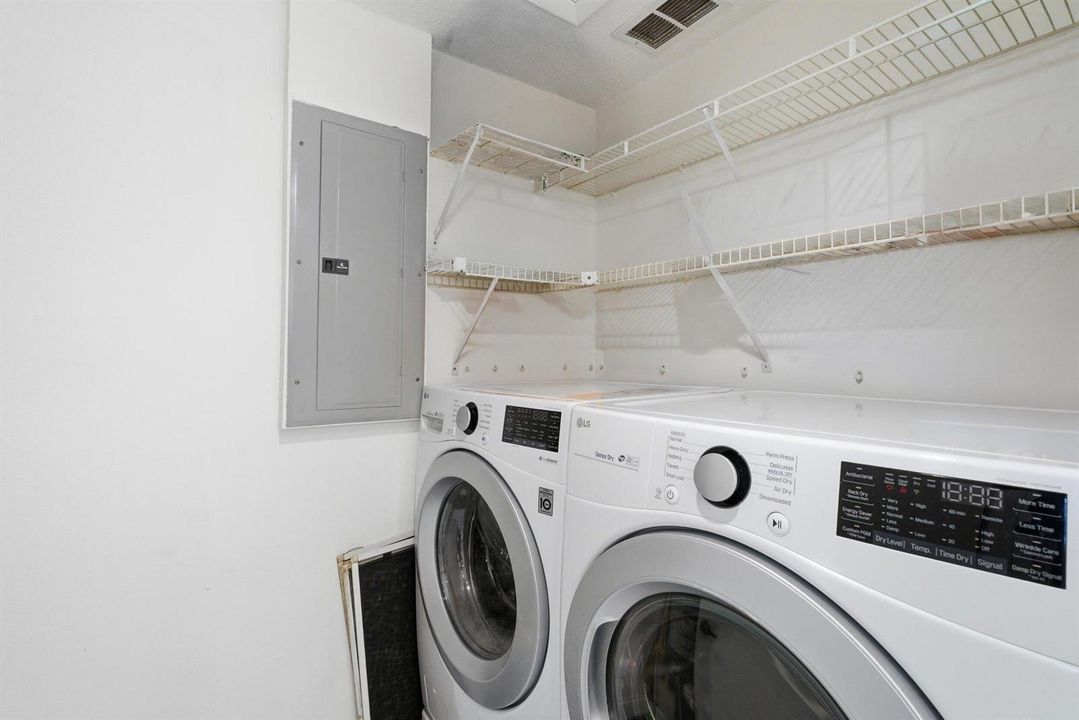 Interior laundry room