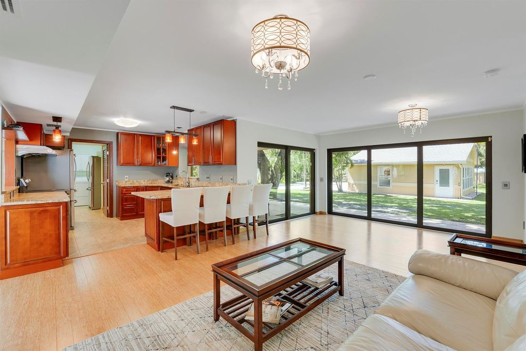 Living Room Kitchen View