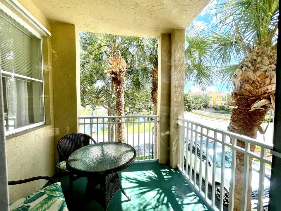 shaded porch