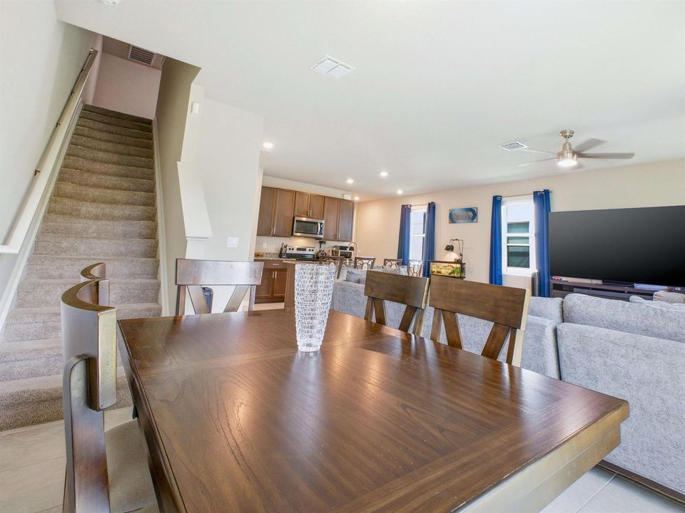 Dining to Living kitchen