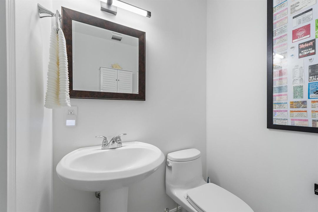 Powder Room off Living Room