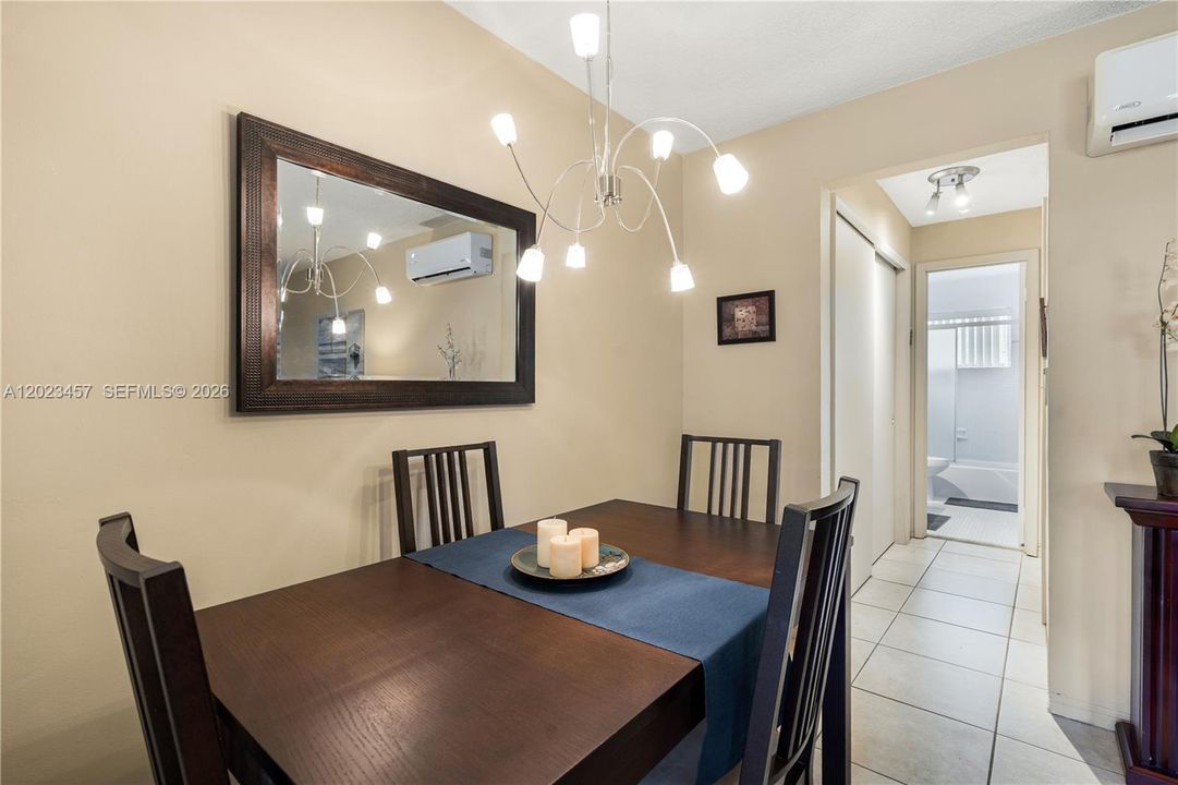 dining room next to kitchen