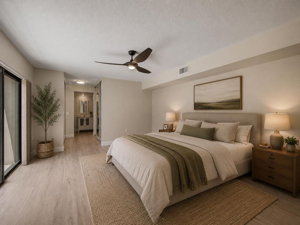 Staged Primary Bedroom