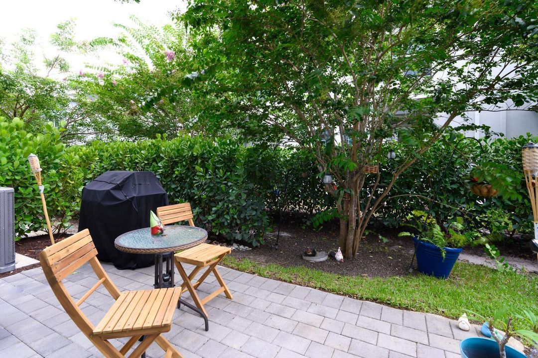 Paved patio