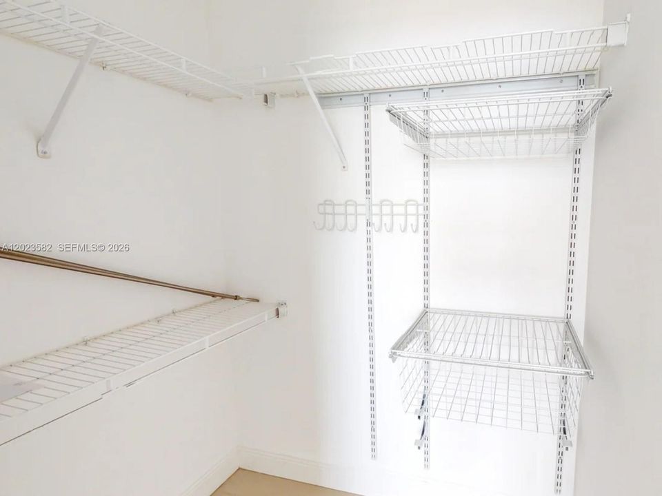 Walking Closet in Secndary Bedroom