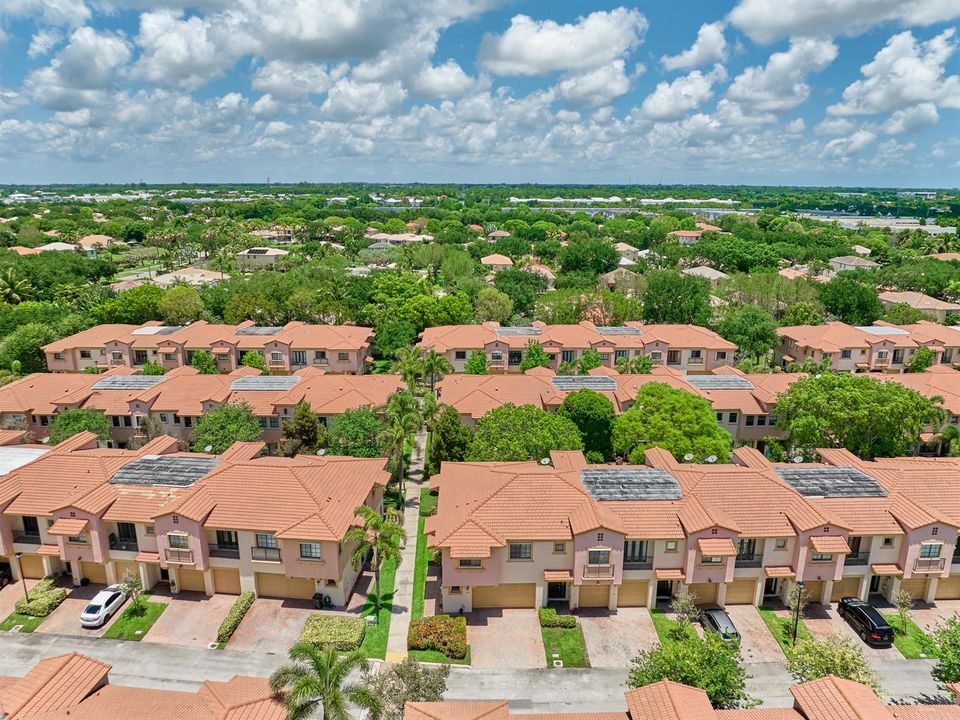 Aerial View of townhome