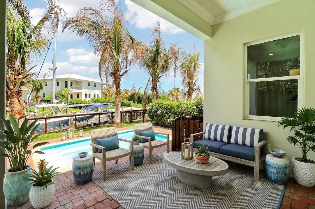 patio virtually staged