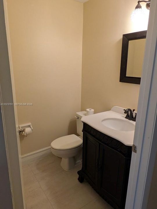 Half Bath next to kitchen