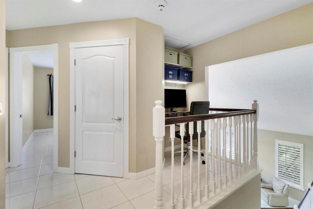 upstairs
