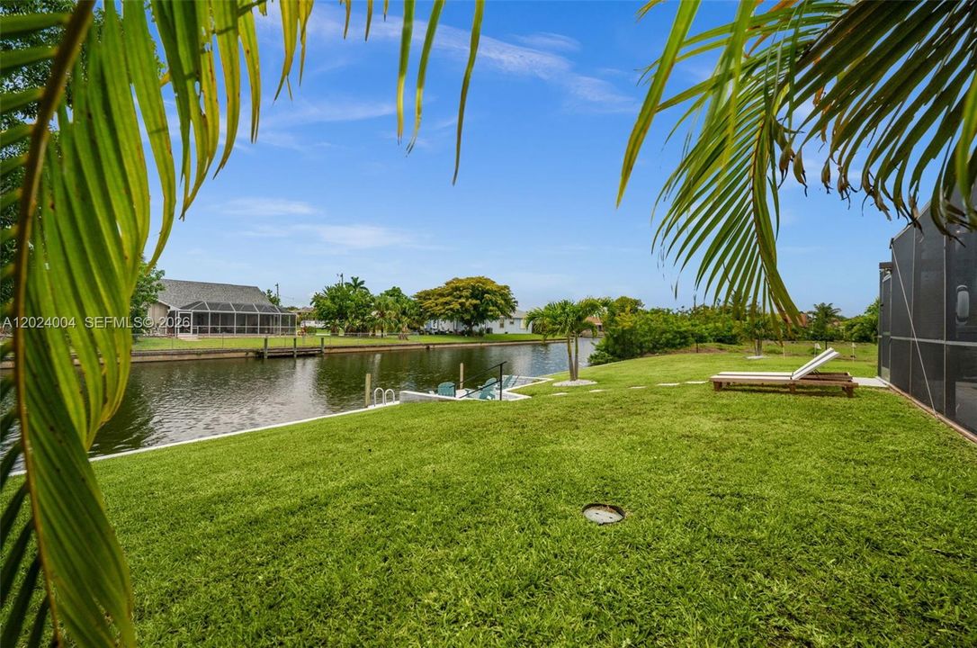 Look at the huge waterfront yard!