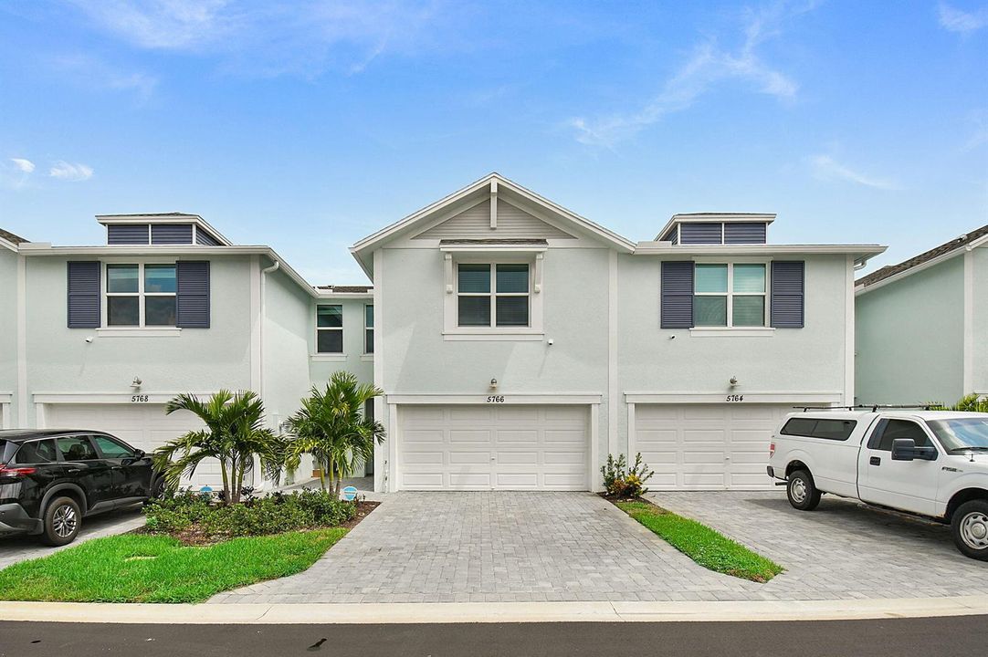 Front of Town Home with Paver Driveway