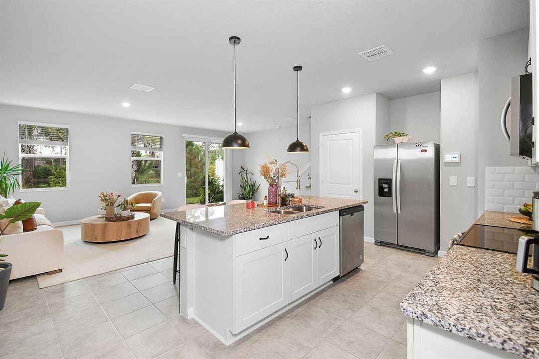 Kitchen and Living Area