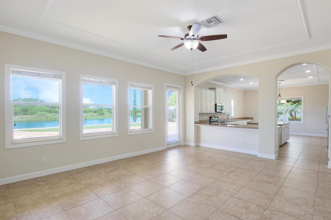 Family Room w/ Access to Patio