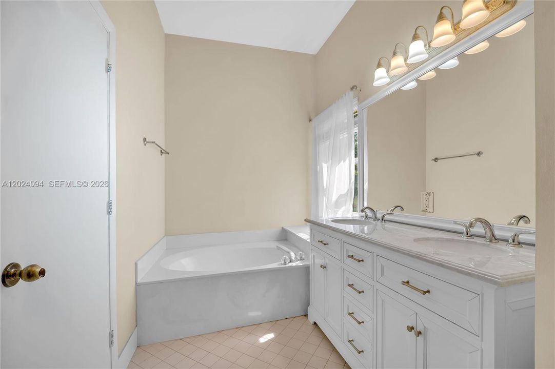 masters bathroom