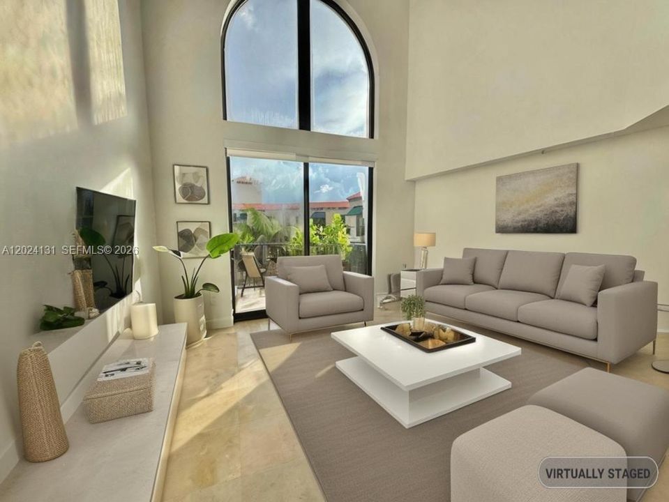 Living Room Staged
