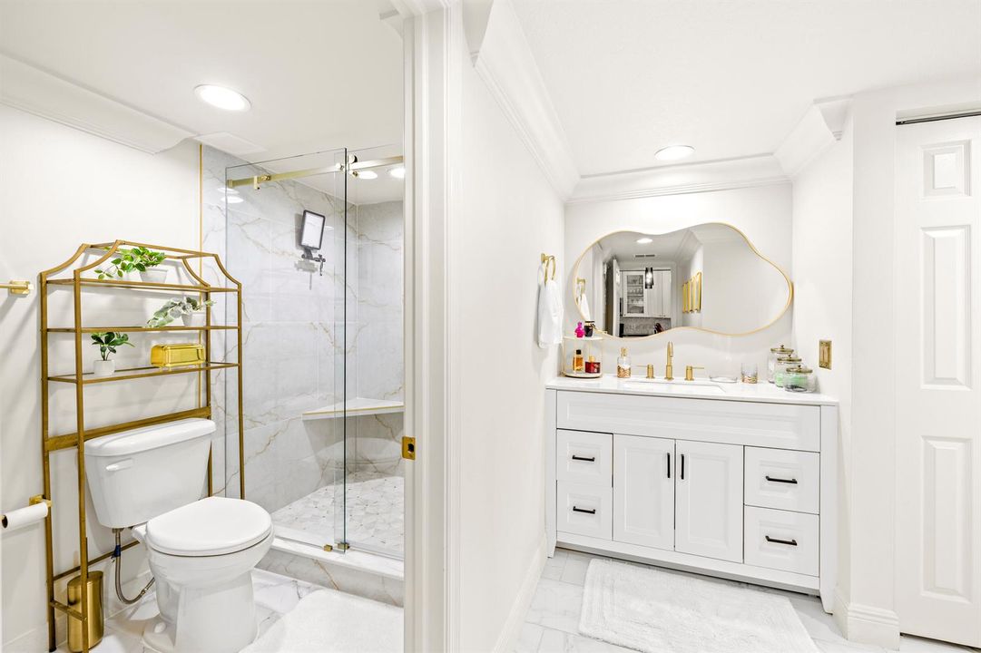 Master bath and second vanity