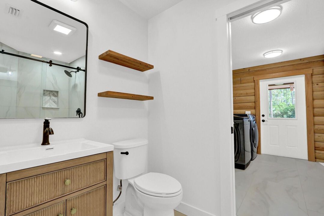 bathroom 2 to laundry