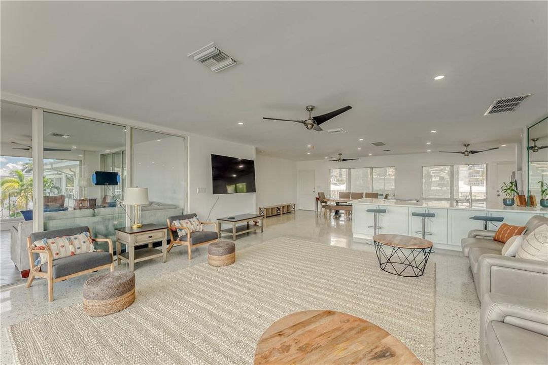open living / dining / kitchen