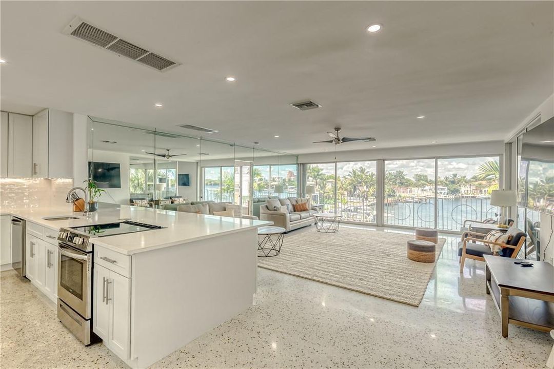 open living / dining / kitchen