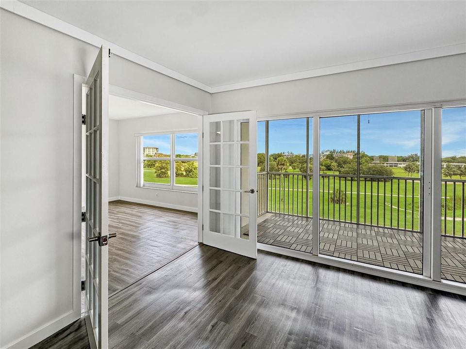 Living Room, Second Bedroom and Balcony