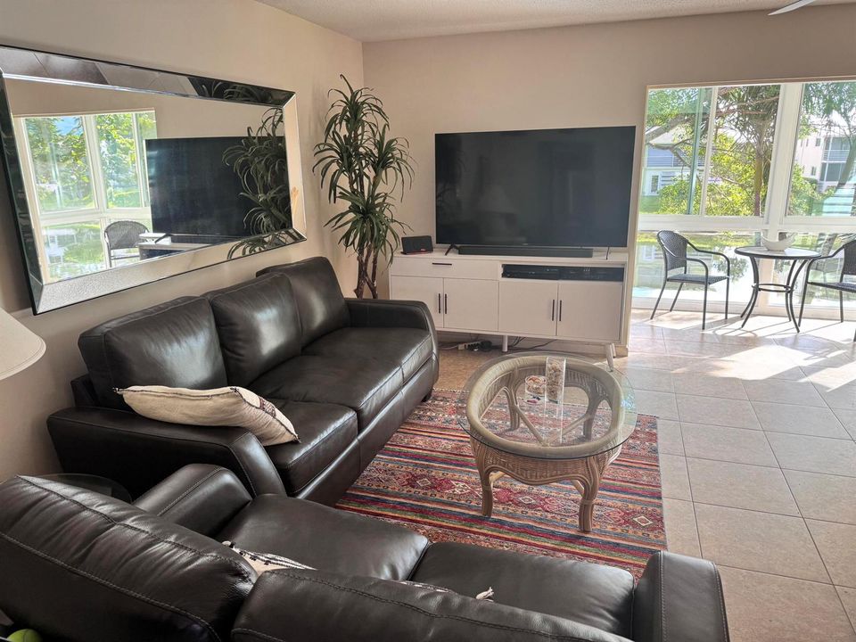 living room and lanai