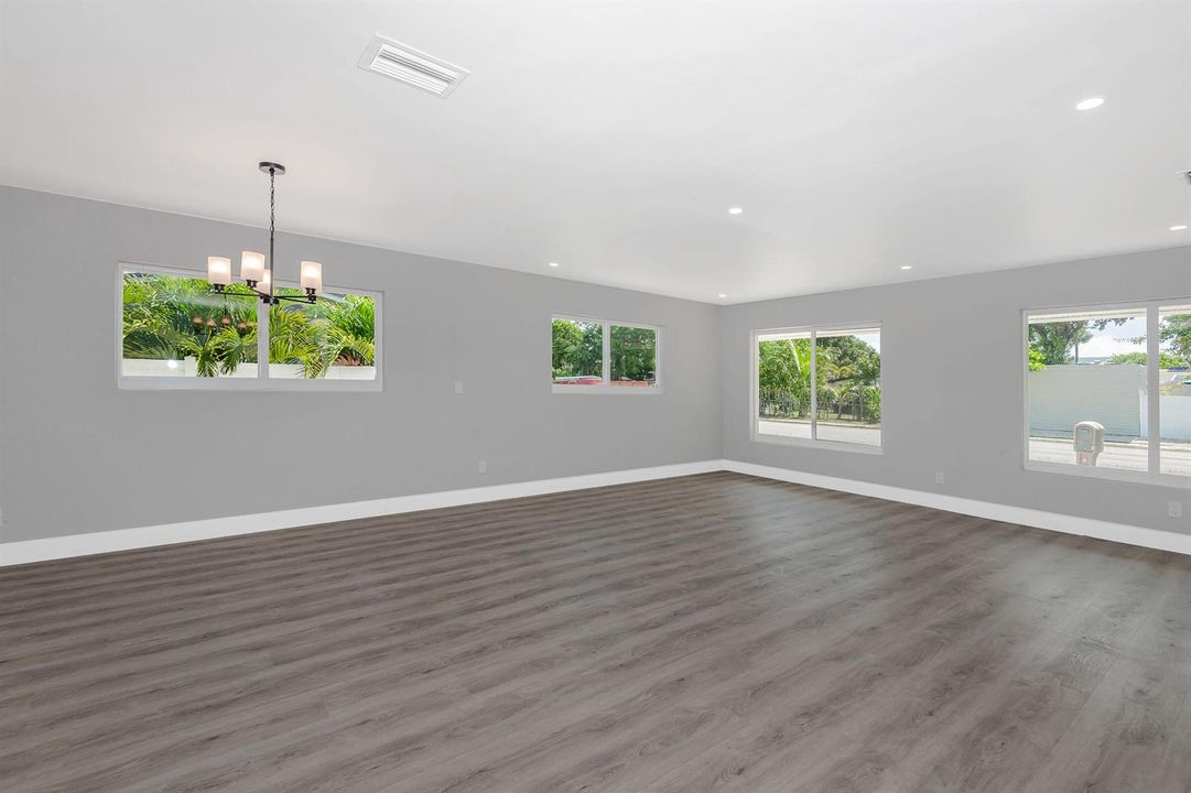 Living and dining area