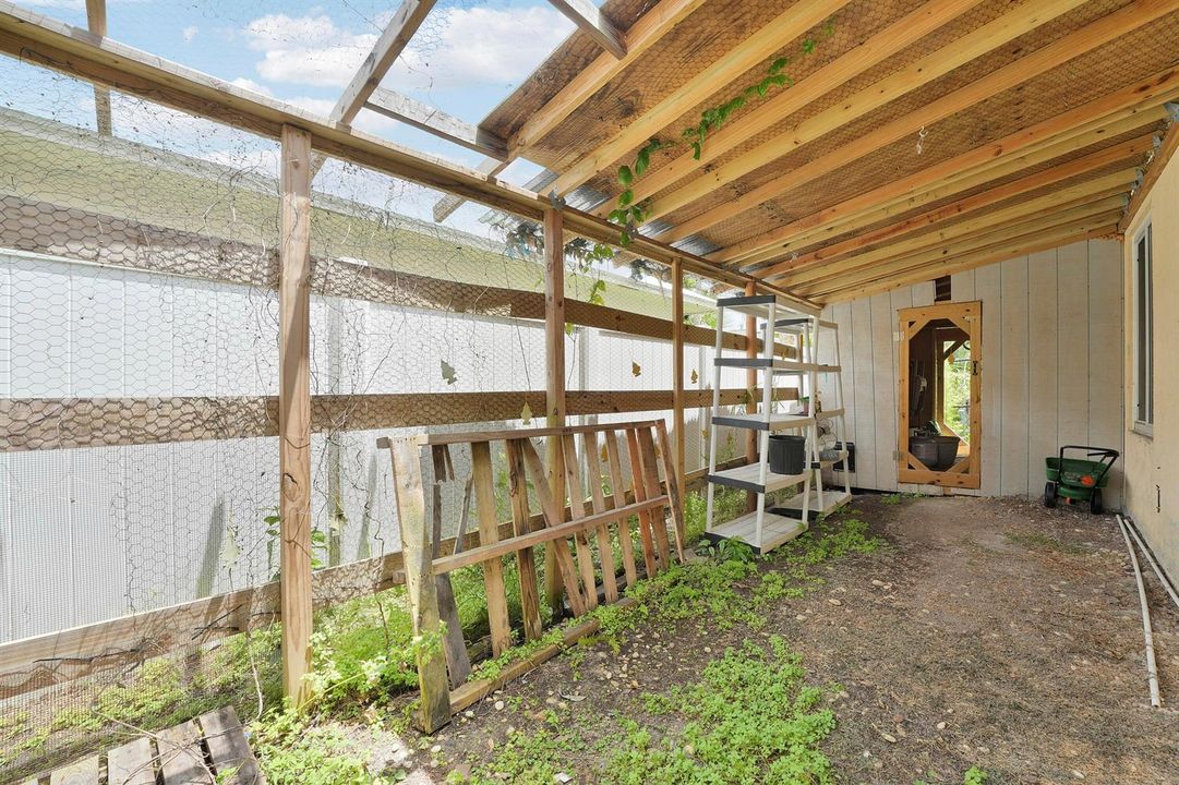 Inside of Chicken Coop