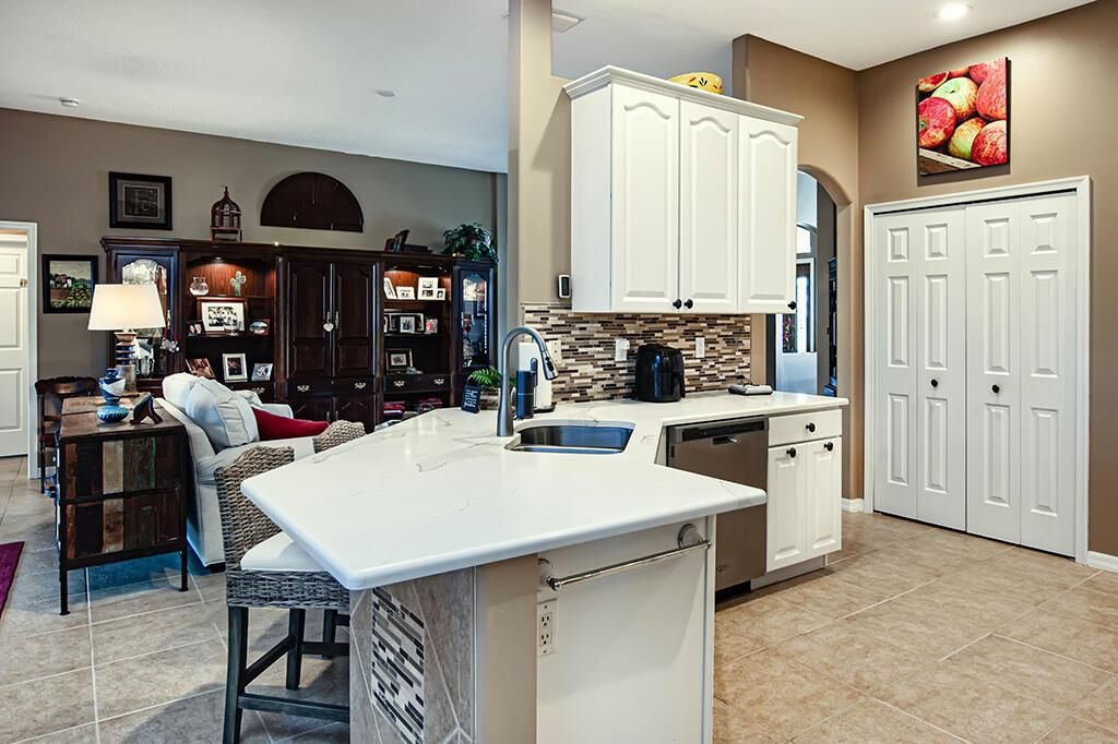 Kitchen into Living Area