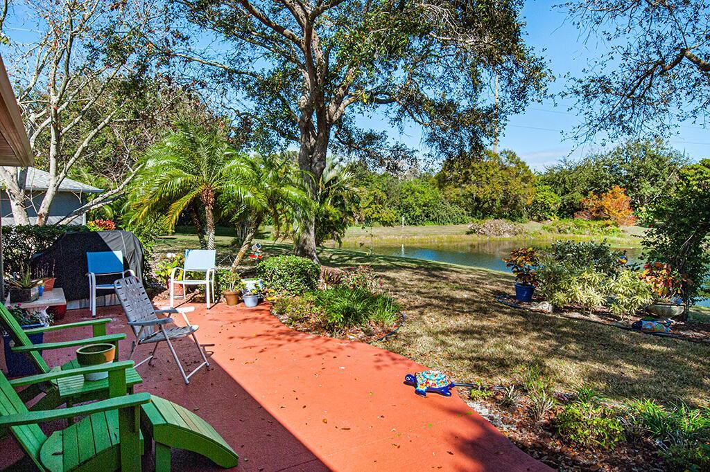 Backyard open patio