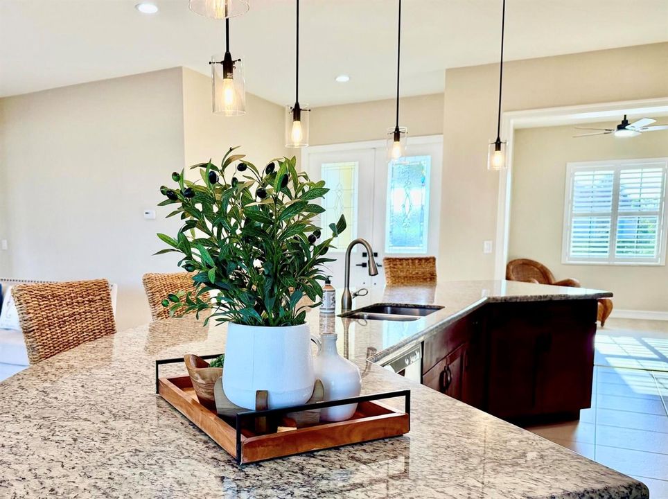 5523 49th 3 Kitchen Island White Door