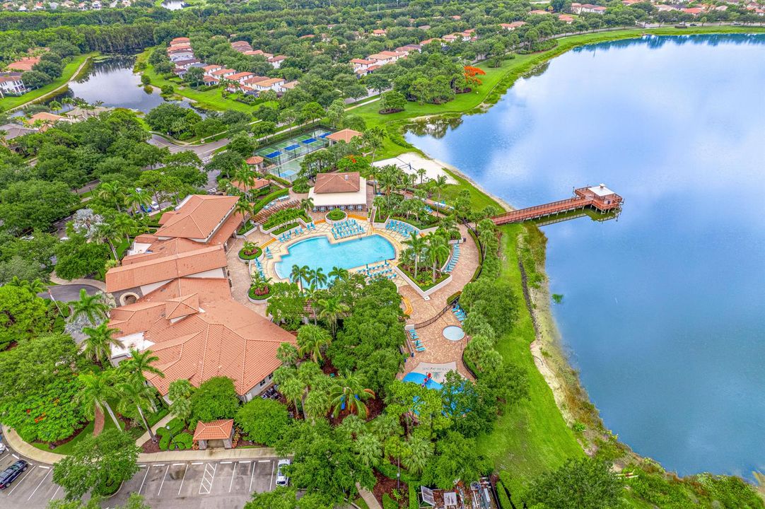Aerial of Clubhouse & Resort-Style Pool