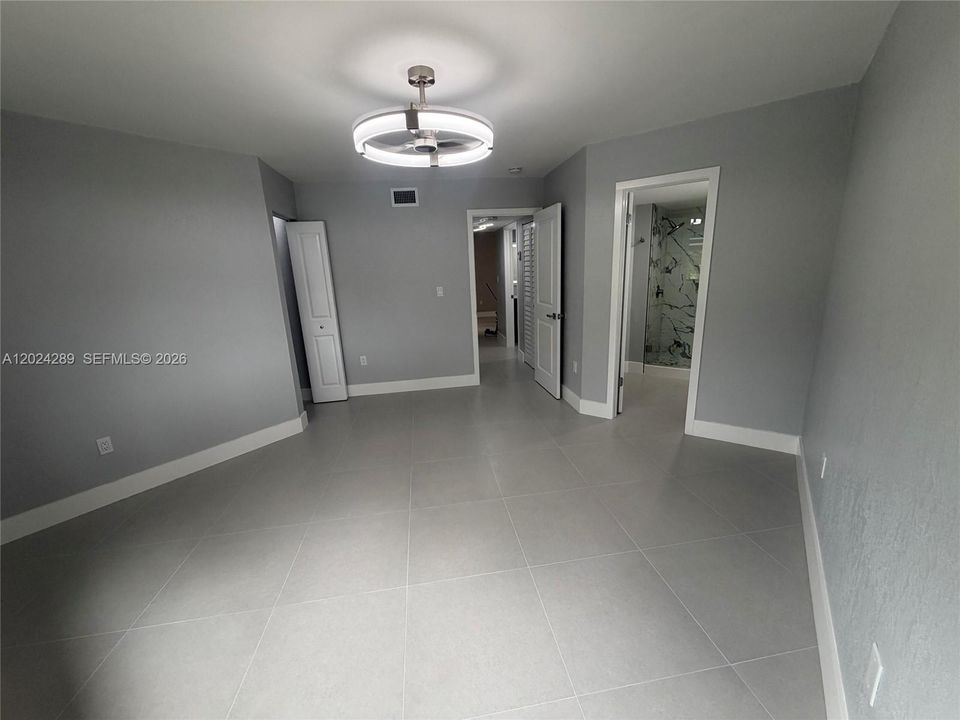 With huge walk-in closet