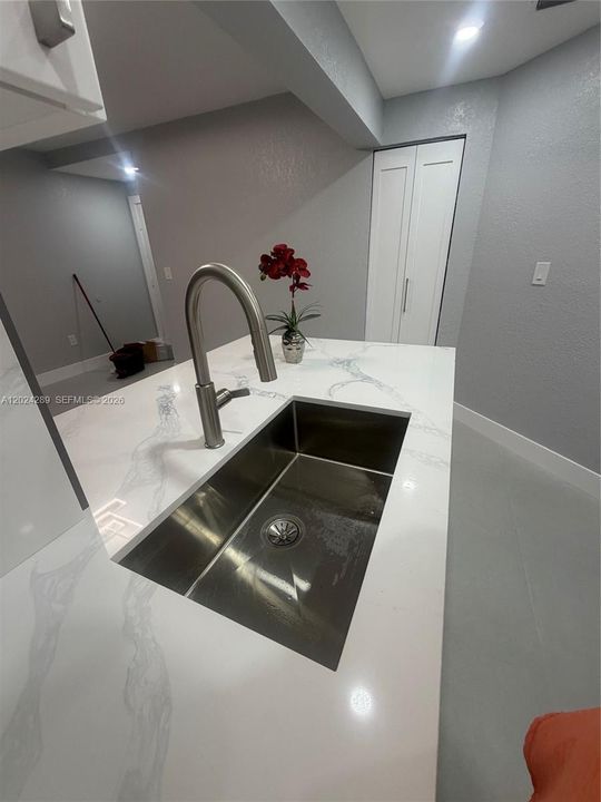 32 inch stainless steel sink & pantry