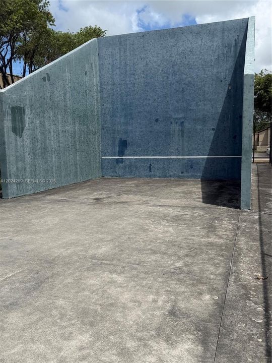Racket ball court