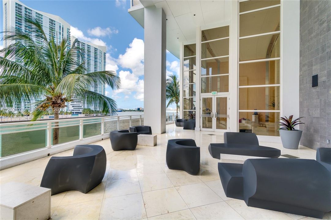 Building Terrace Overlooking the Miami River