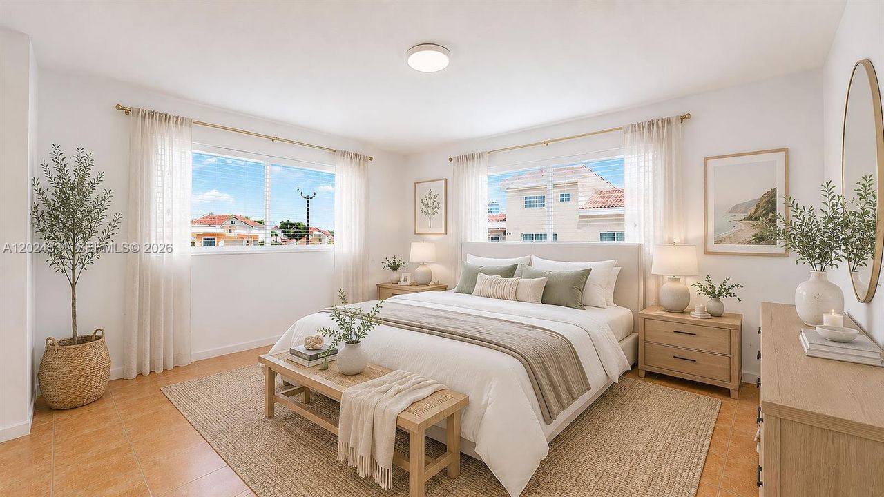 Main Bedroom Staged