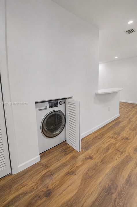 Washer in unit