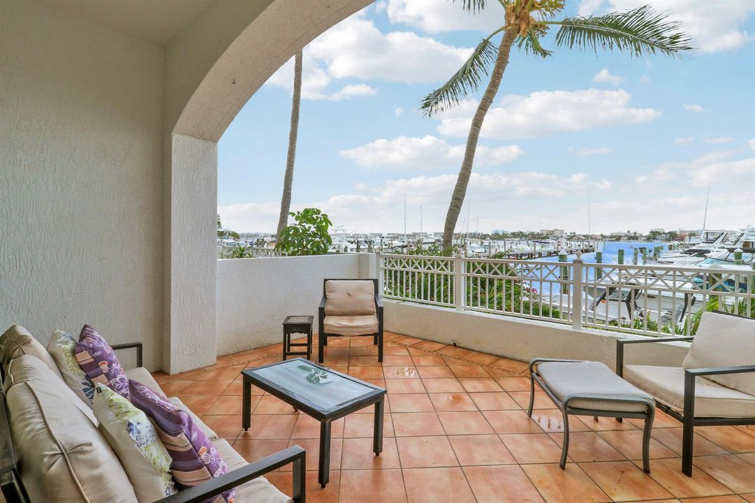 Patio/View of Marina
