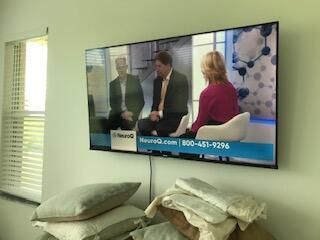 55" TV in Master Bedroom