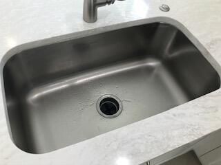 Large one bowl sink