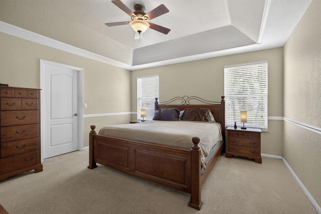 Primary Suite with tray ceilings