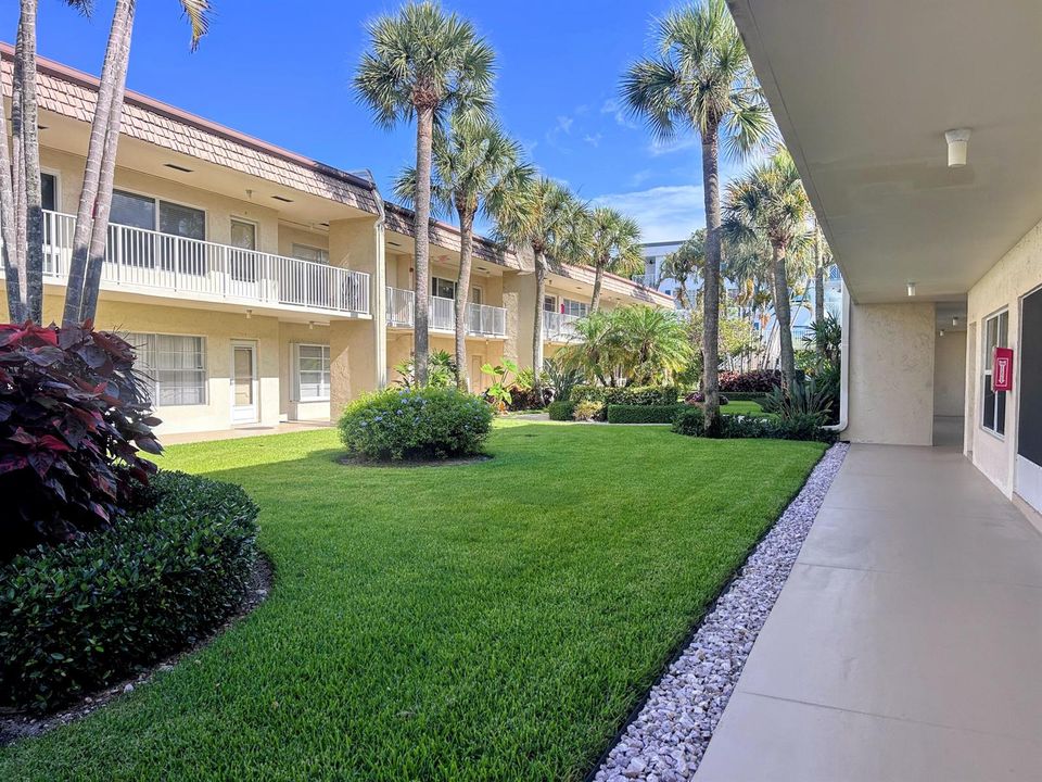 Garden outside condo