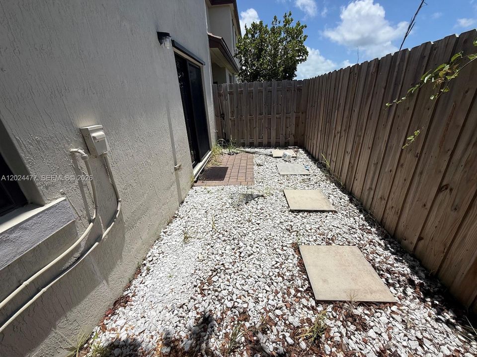 Right Side of Patio