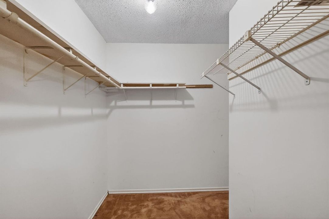 Primary closet