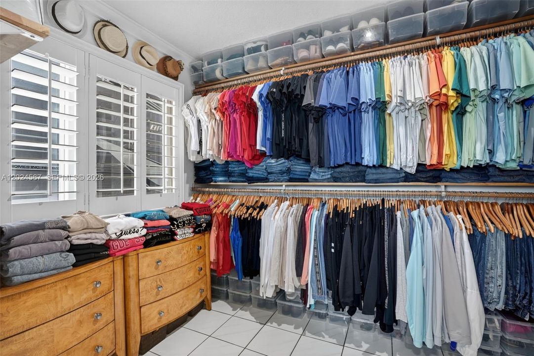 Master closet