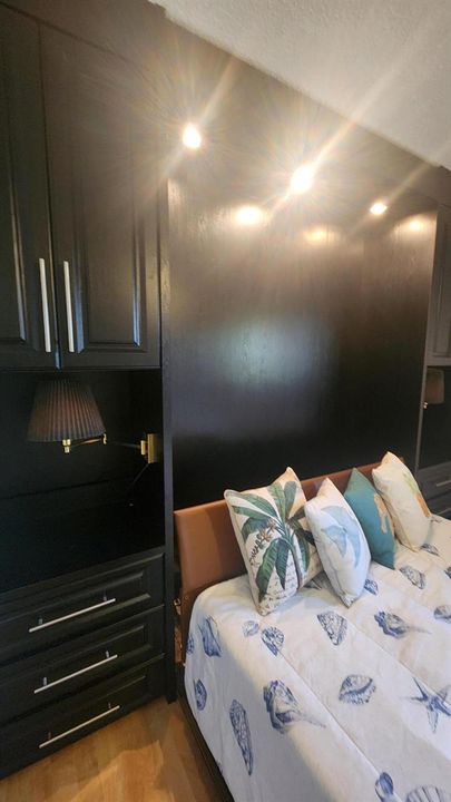 Ton of closet/storage in the Murphy bed